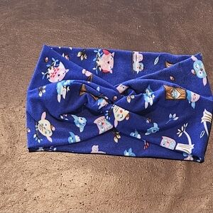 Blue Owl Print Kids Headband